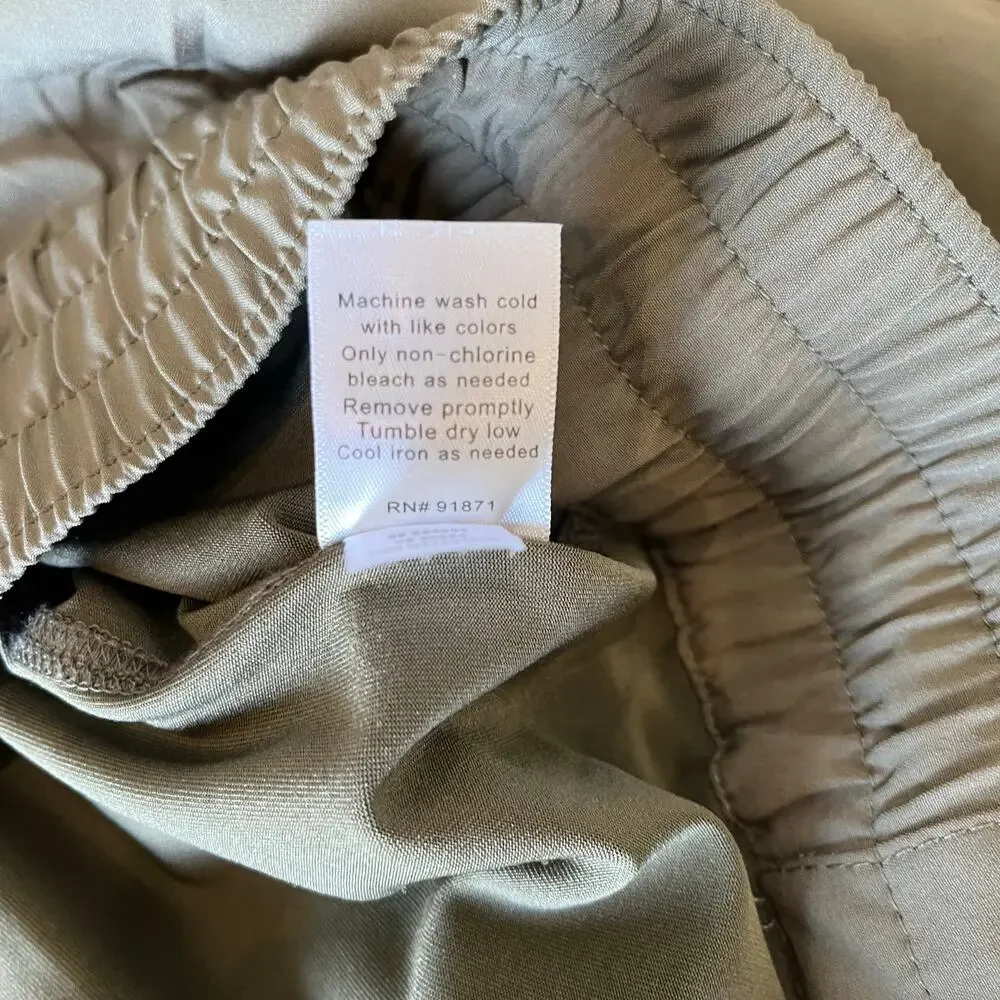 Sahalie Skort Size 1X Olive Green Shorts Inside Activewear Athleisure Knit Plus